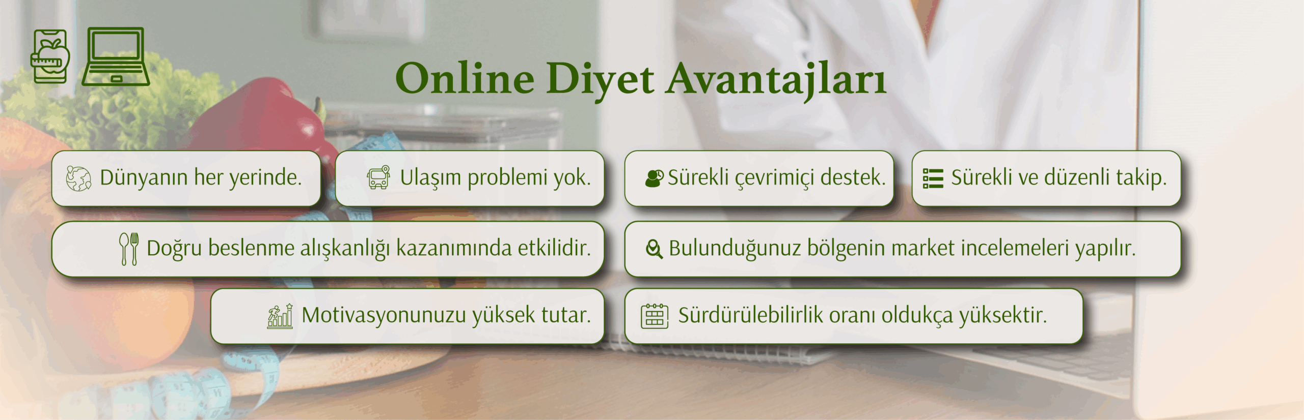 Online diyet avantajları